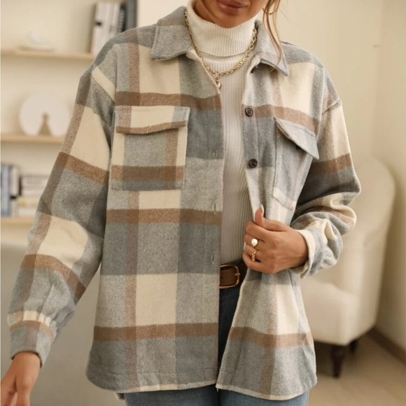 Plaid flap pocket coat - Picture 8 of 8